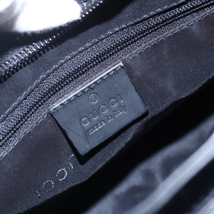 Gucci Metal Handle Hobo Leather, BLACK, LEATHER, Shoulder bag