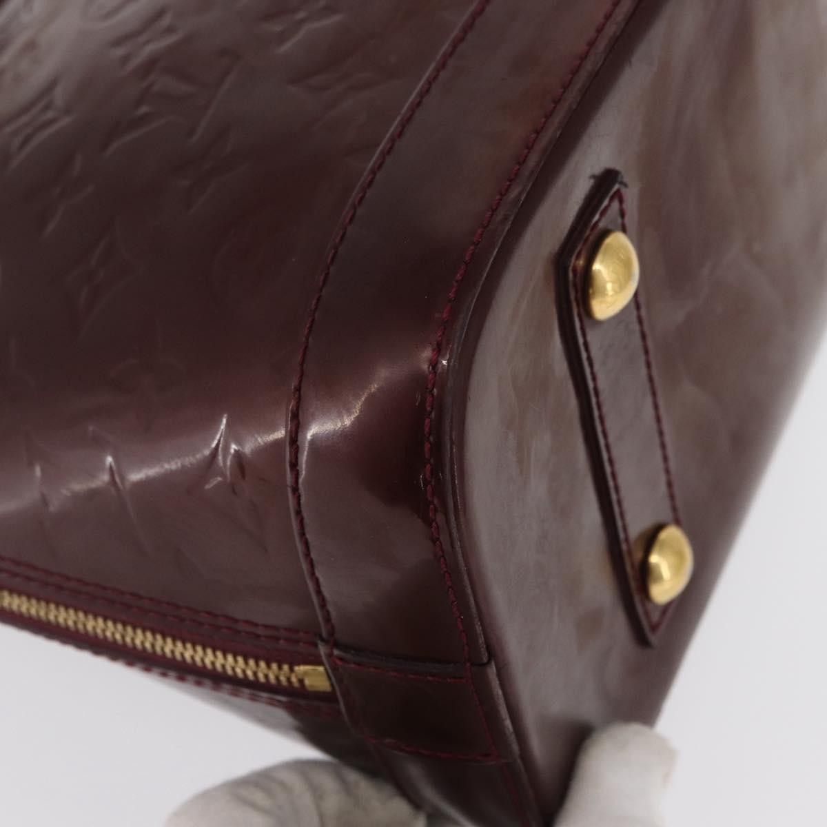 Louis Vuitton Alma Handbag Patent Leather, BURGUNDY, PATENT_LEATHER, Handbag