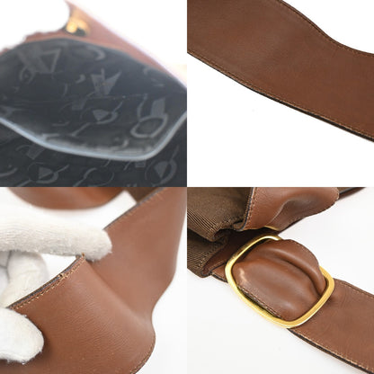 Salvatore Ferragamo Vara shoulder Bag Canvas, BROWN, CANVAS, Shoulder bag