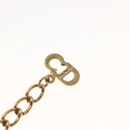 Christian Dior CD Round Pendant Necklace Metal and Crystals, GOLD, METAL, Necklace