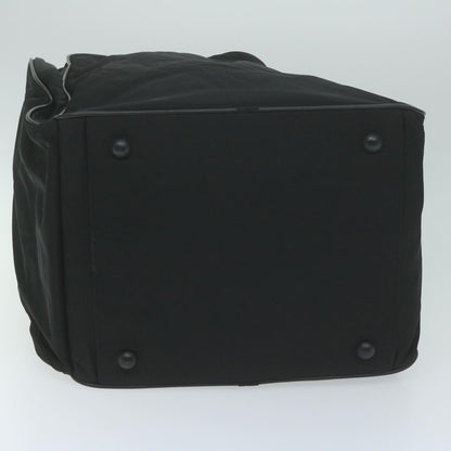 Prada Vintage Zip Handbag Tessuto, BLACK, NYLON, Handbag