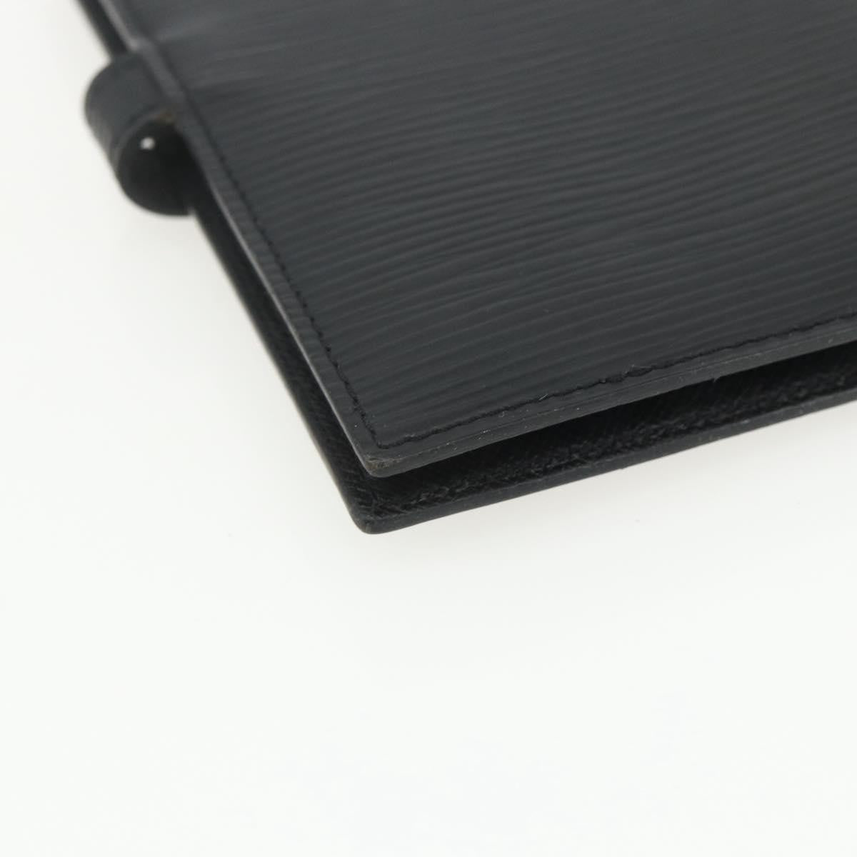 Louis Vuitton Agenda Cover Epi Leather, BLACK, LEATHER, Wallets