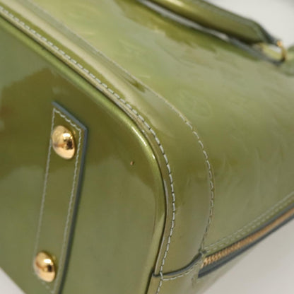 Louis Vuitton Alma Handbag Monogram Vernis, GREEN, PATENT_LEATHER, Handbag