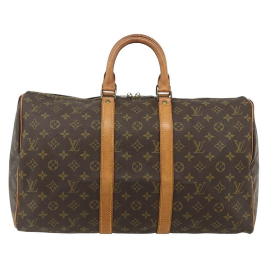 Louis Vuitton Keepall Bag Monogram Canvas, Brown, Canvas, Travel Bag