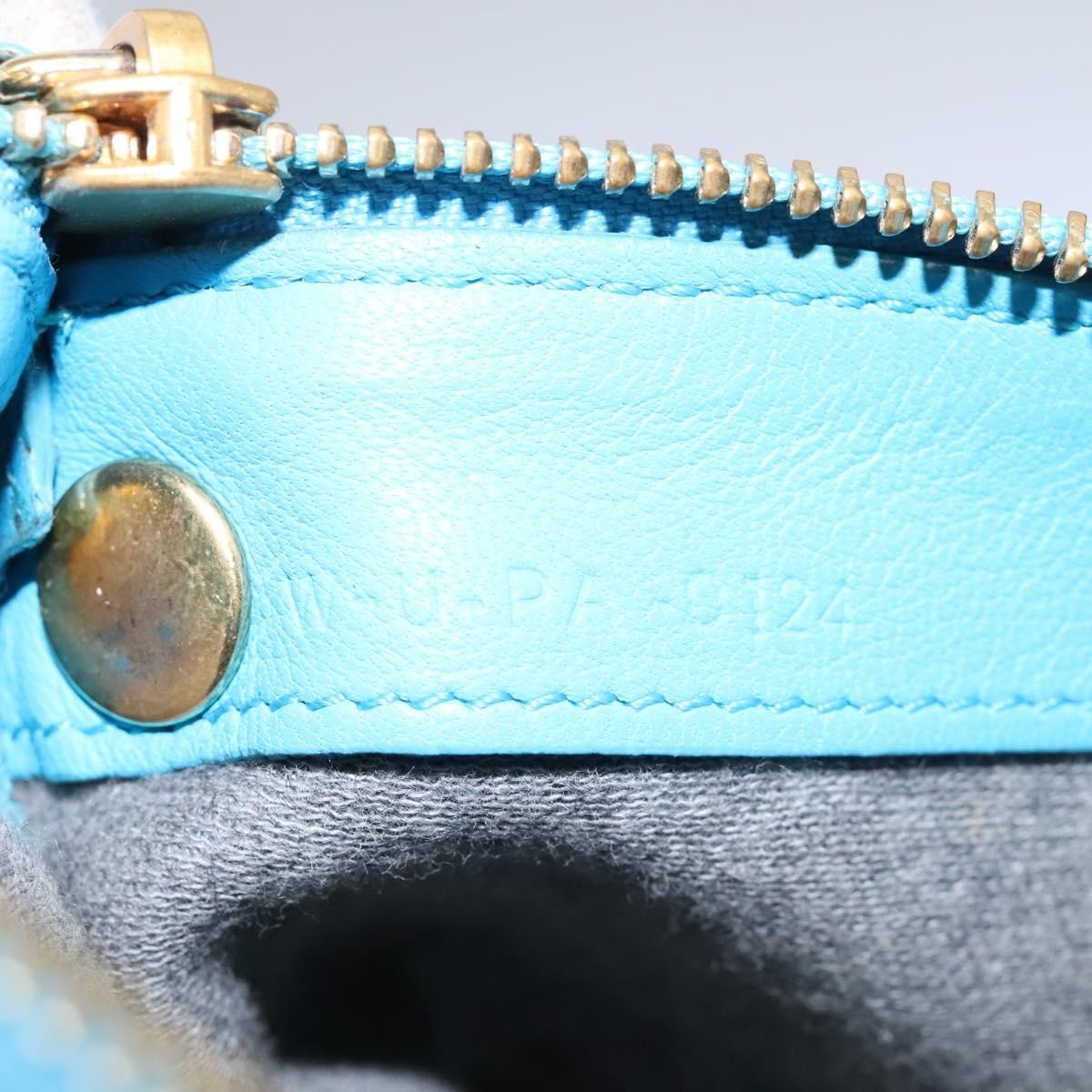 Celine Trio Crossbody Bag Leather, BLUE, LEATHER, Crossbody bag