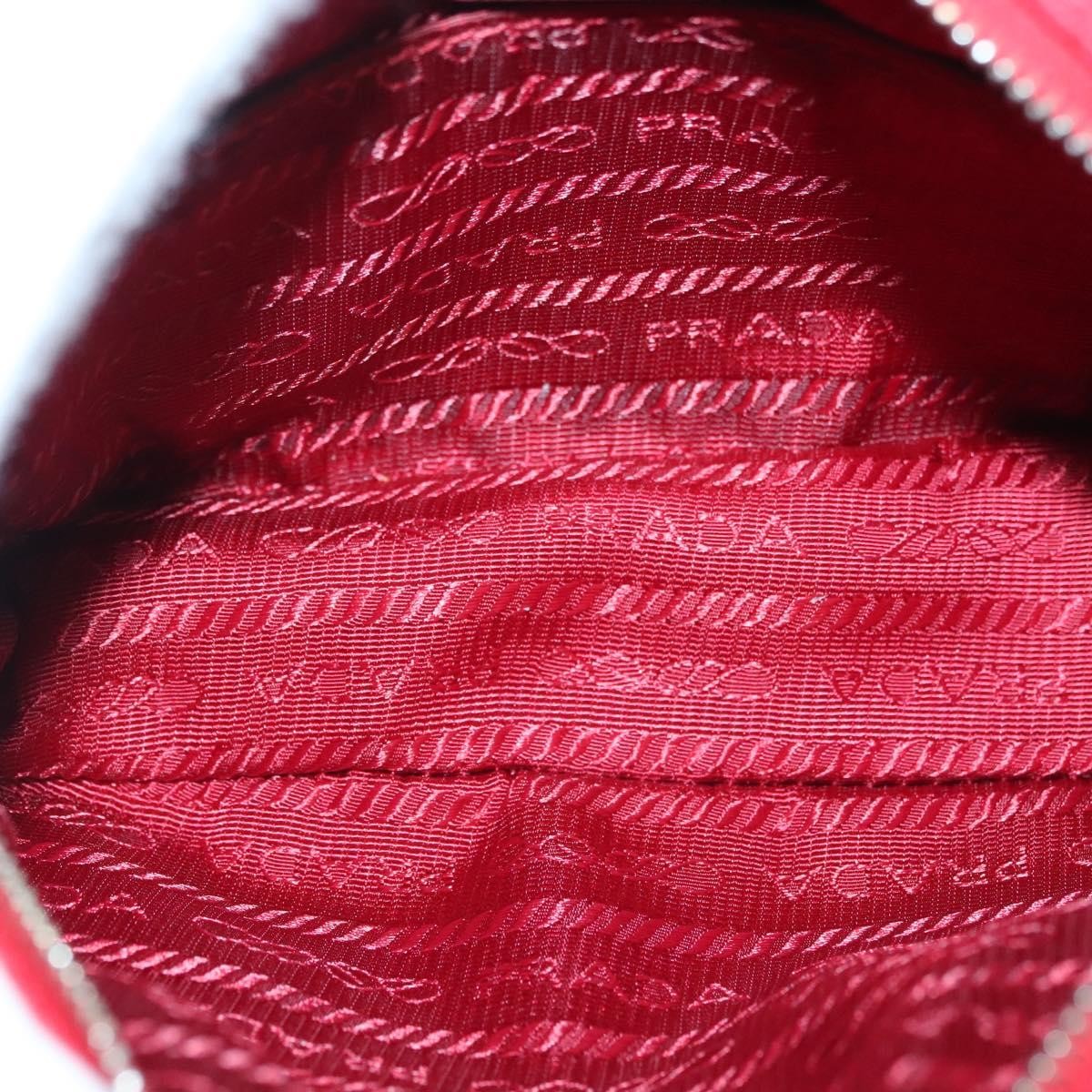 Prada Zip Around Toiletry Bag Canvas, RED, CANVAS, Clutche & pouche