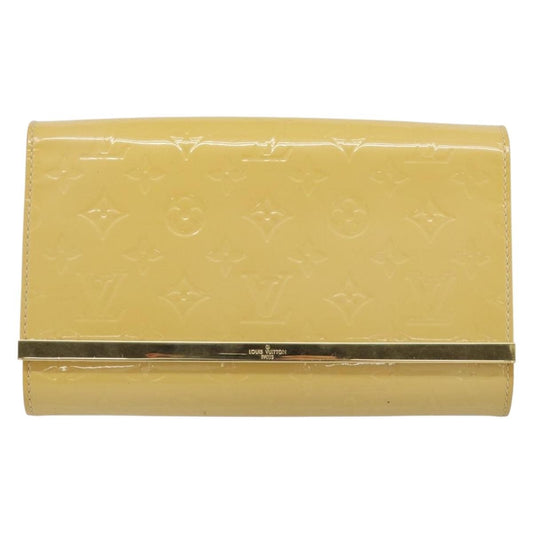 Louis Vuitton Ana Bag Monogram Vernis, YELLOW, PATENT_LEATHER, Clutche & pouche