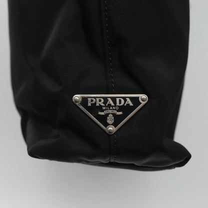 Prada Chain Shoulder Bag Tessuto, BLACK, NYLON, Shoulder bag