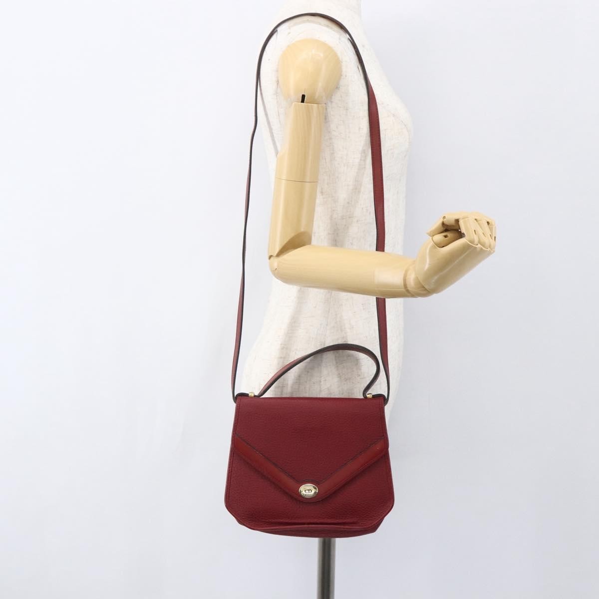 Christian Dior Vintage Handbag Leather, RED, LEATHER, Handbag