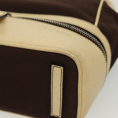 Prada Vintage Handbag Canvas, BEIGE, CANVAS, Handbag