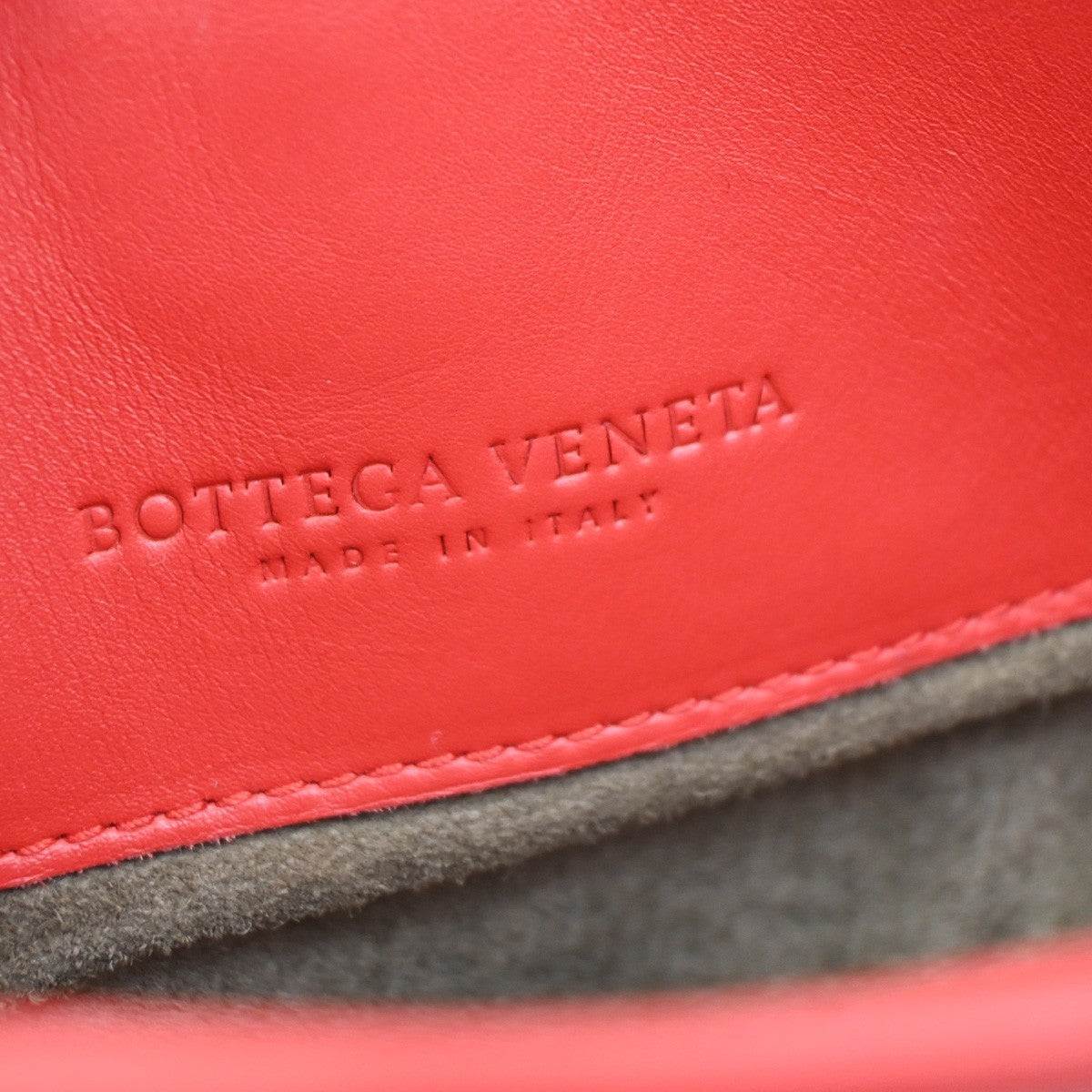 Bottega Veneta Roma Bag Intrecciato Nappa, RED, LEATHER, Handbag