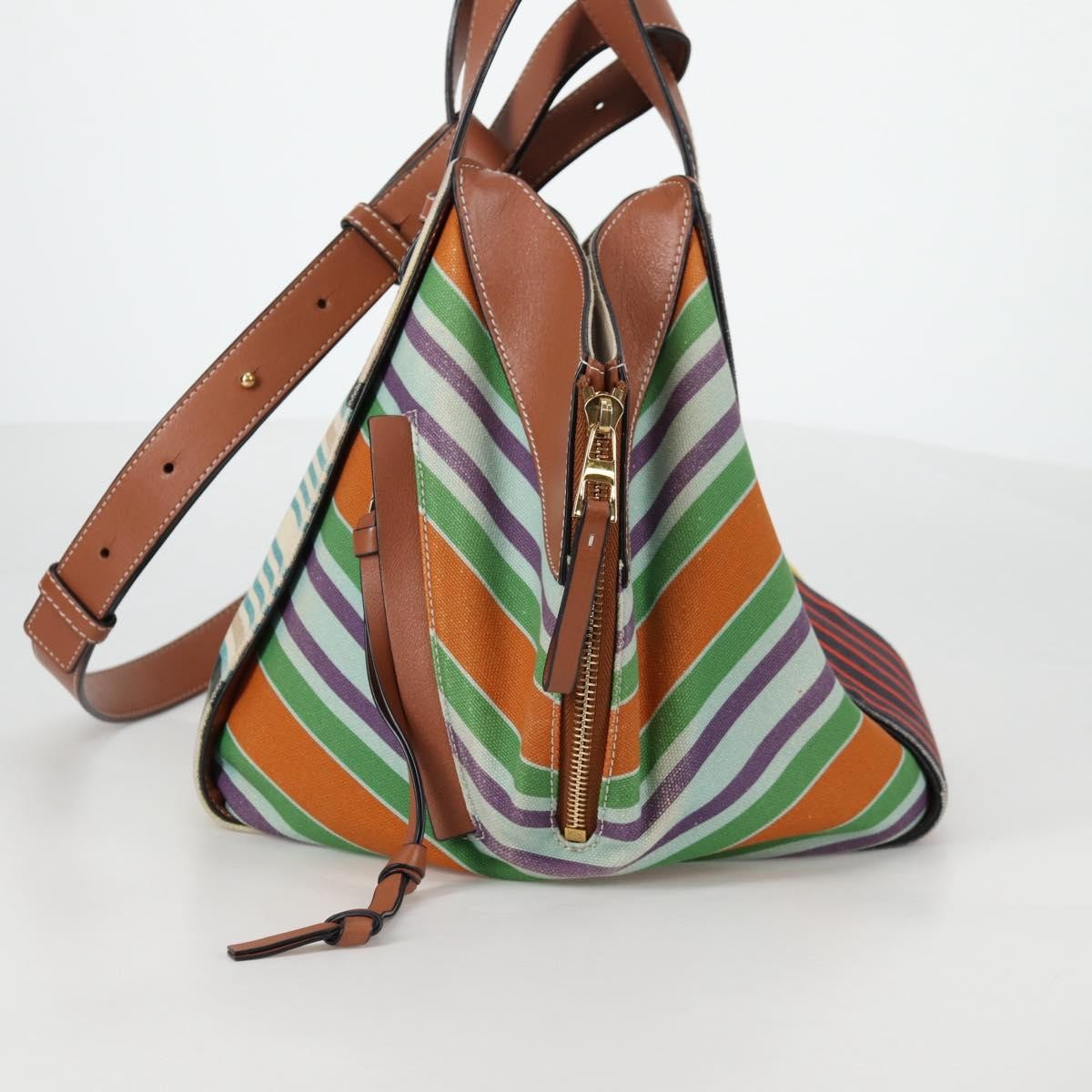 Loewe Hammock Bag Printed Canvas, MULTICOLOUR, CANVAS, Handbag