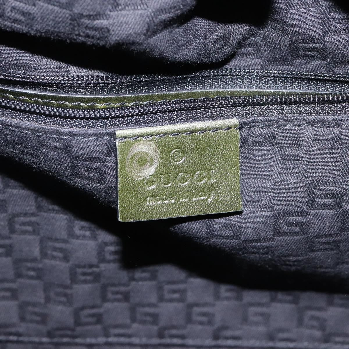 Gucci Vintage Handbag Leather, KHAKI, LEATHER, Handbag