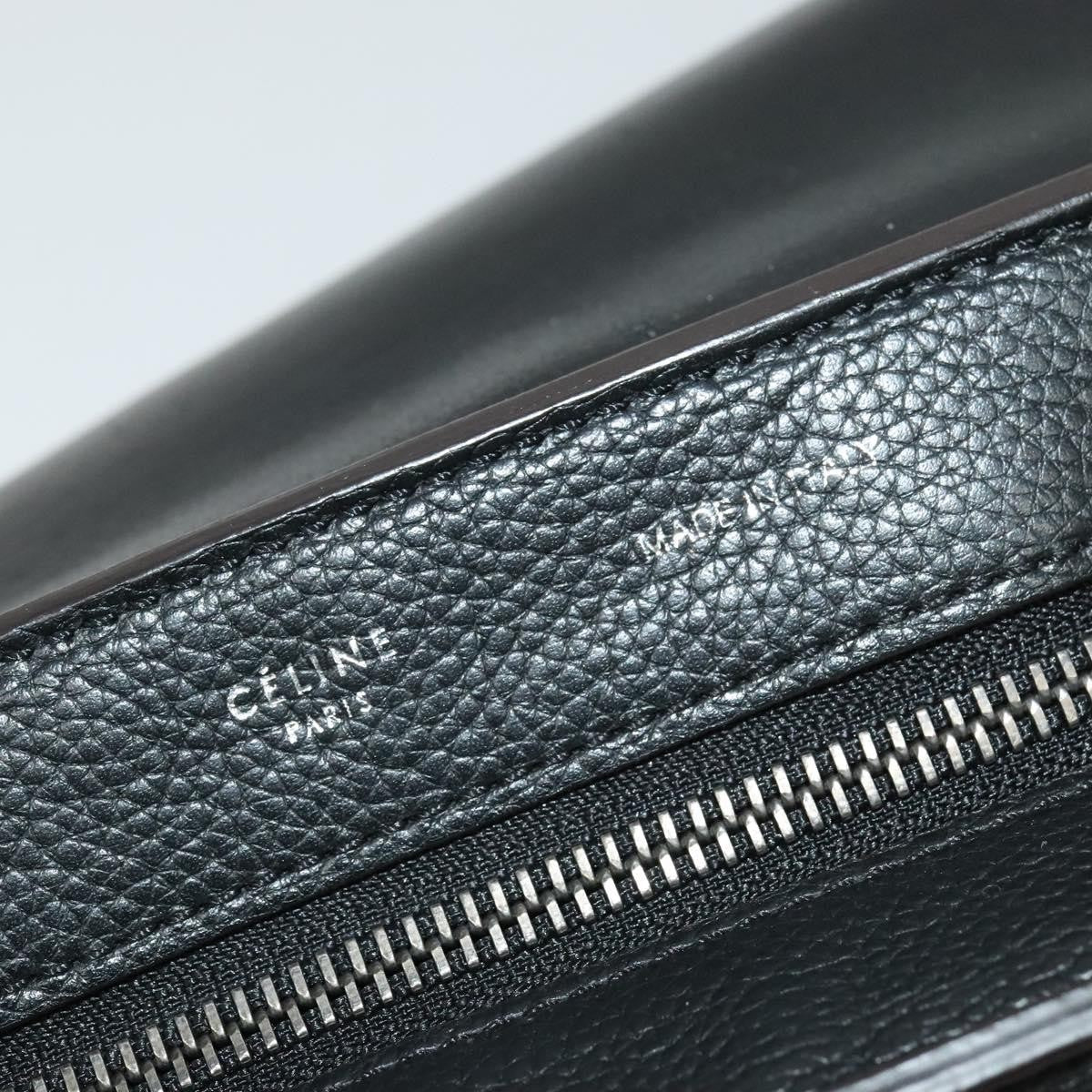 Celine Trapeze Bag Leather with Suede, BLACK, LEATHER, Handbag