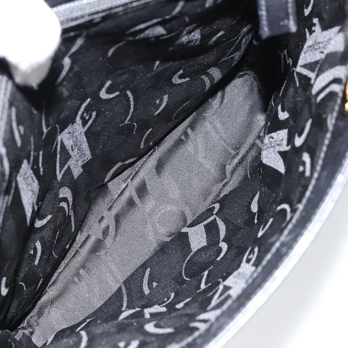 Salvatore Ferragamo Gancini handbag Leather, BLACK, LEATHER, Handbag