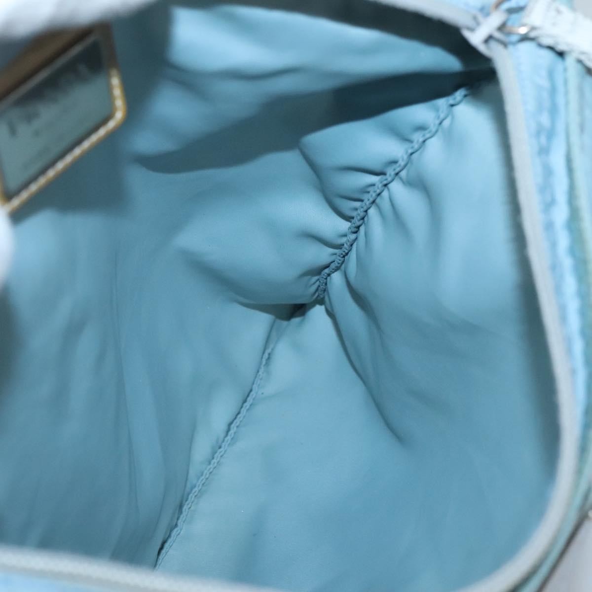 Prada Flat Messenger Bag Tessuto, BLUE, NYLON, Shoulder bag