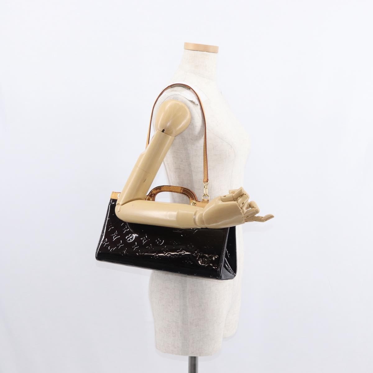 Louis Vuitton Roxbury Drive Handbag Monogram Vernis, BURGUNDY, PATENT_LEATHER, Handbag