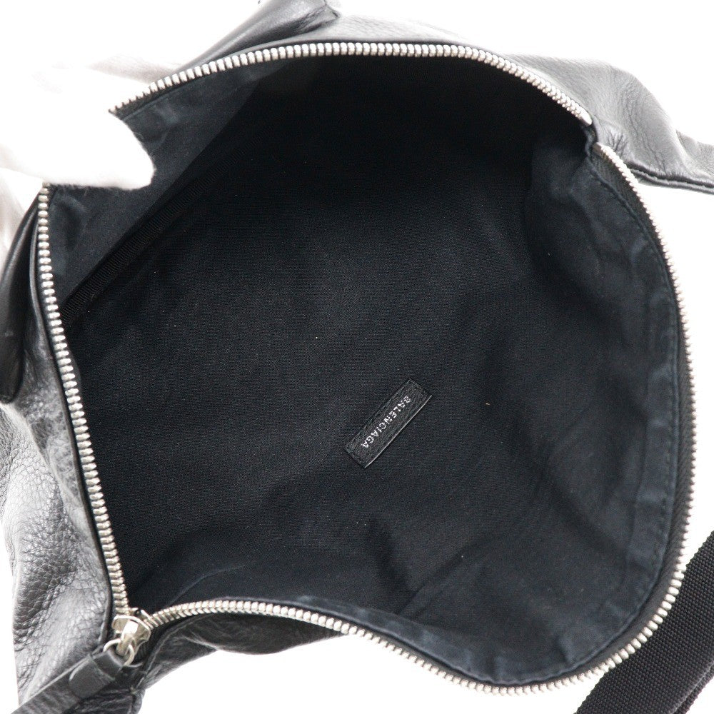 Balenciaga Everyday Waist Bag Leather, BLACK, LEATHER, Crossbody bag
