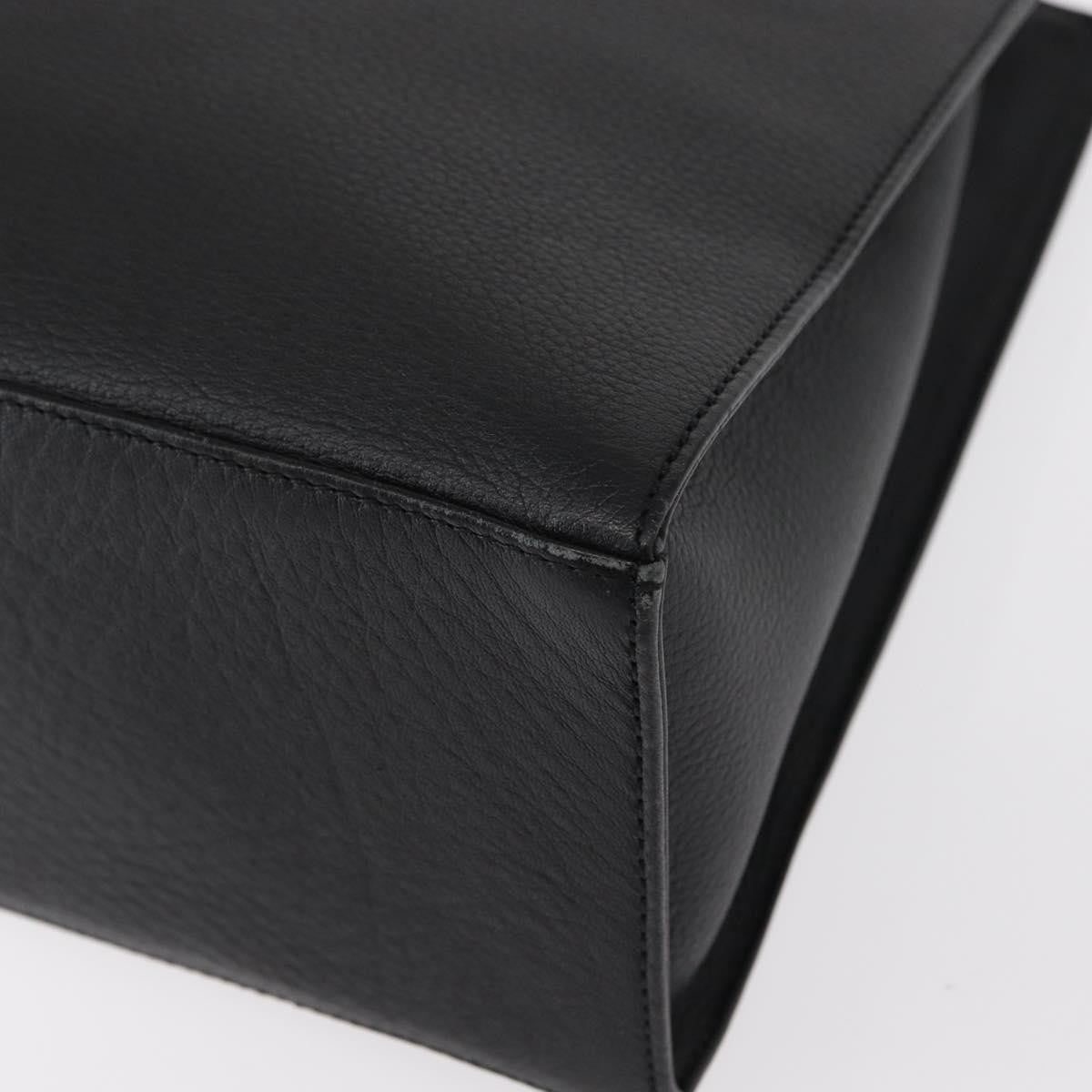 Burberry Vintage Handbag Leather, BLACK, LEATHER, Handbag