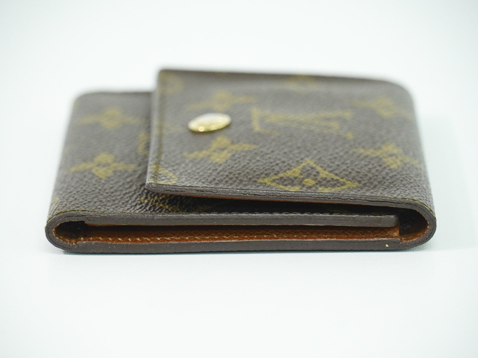 Louis Vuitton Porte Tresor Etui Papiers Wallet Monogram Canvas, BROWN, CANVAS, Card Holders