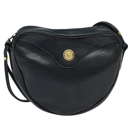 Celine Shoulder Bag Leather, NAVY, LEATHER, Shoulder bag