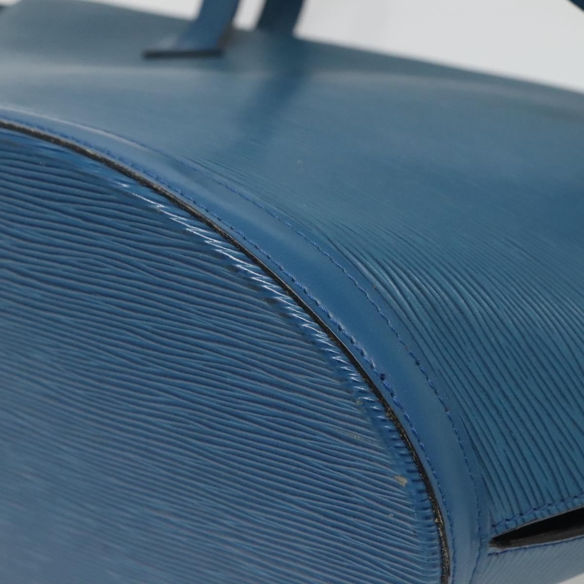 Louis Vuitton Saint Jacques Handbag Epi Leather, BLUE, LEATHER, Handbag