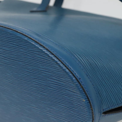 Louis Vuitton Saint Jacques Handbag Epi Leather, BLUE, LEATHER, Handbag