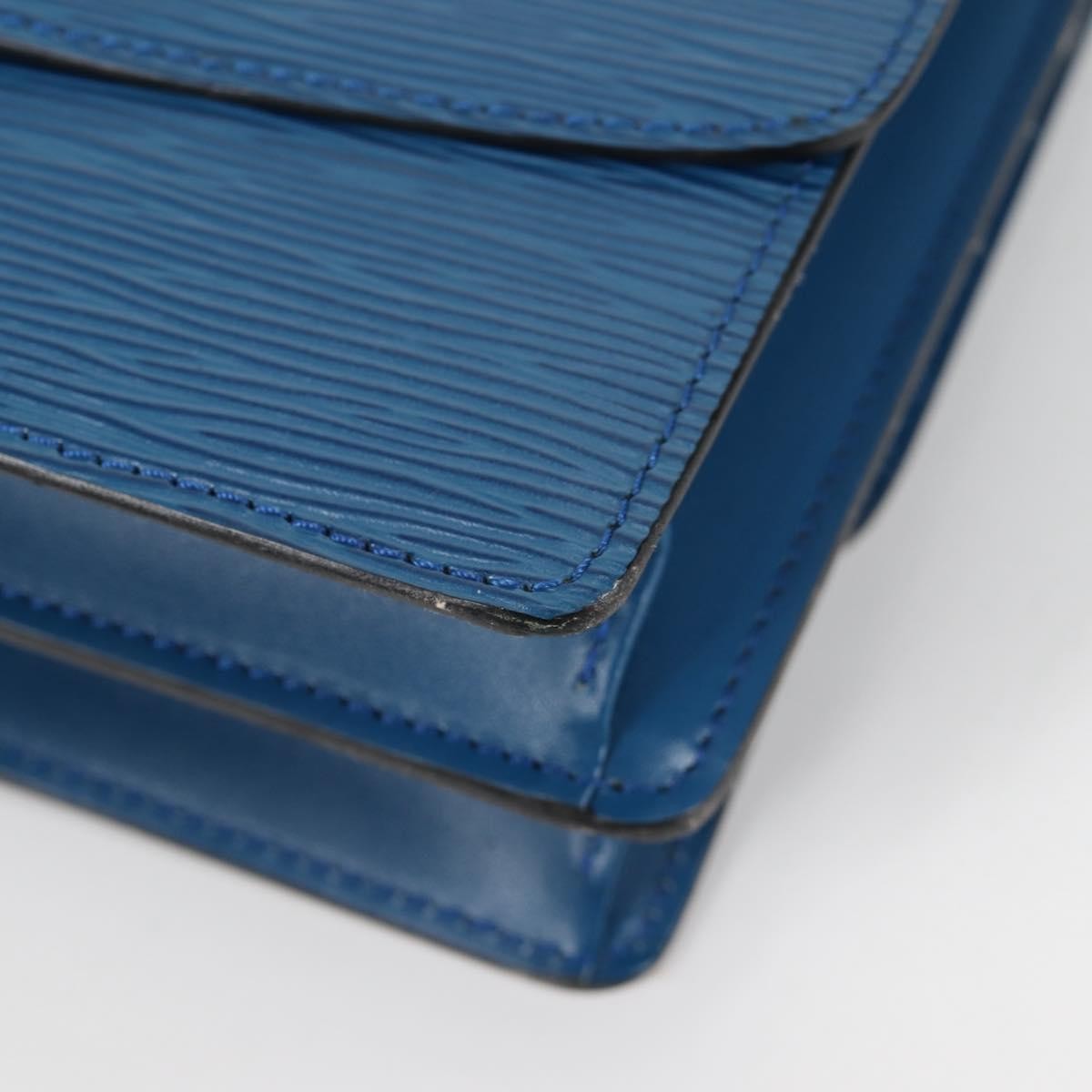 Louis Vuitton Grenelle Shoulder Bag Epi Leather, BLUE, LEATHER, Shoulder bag