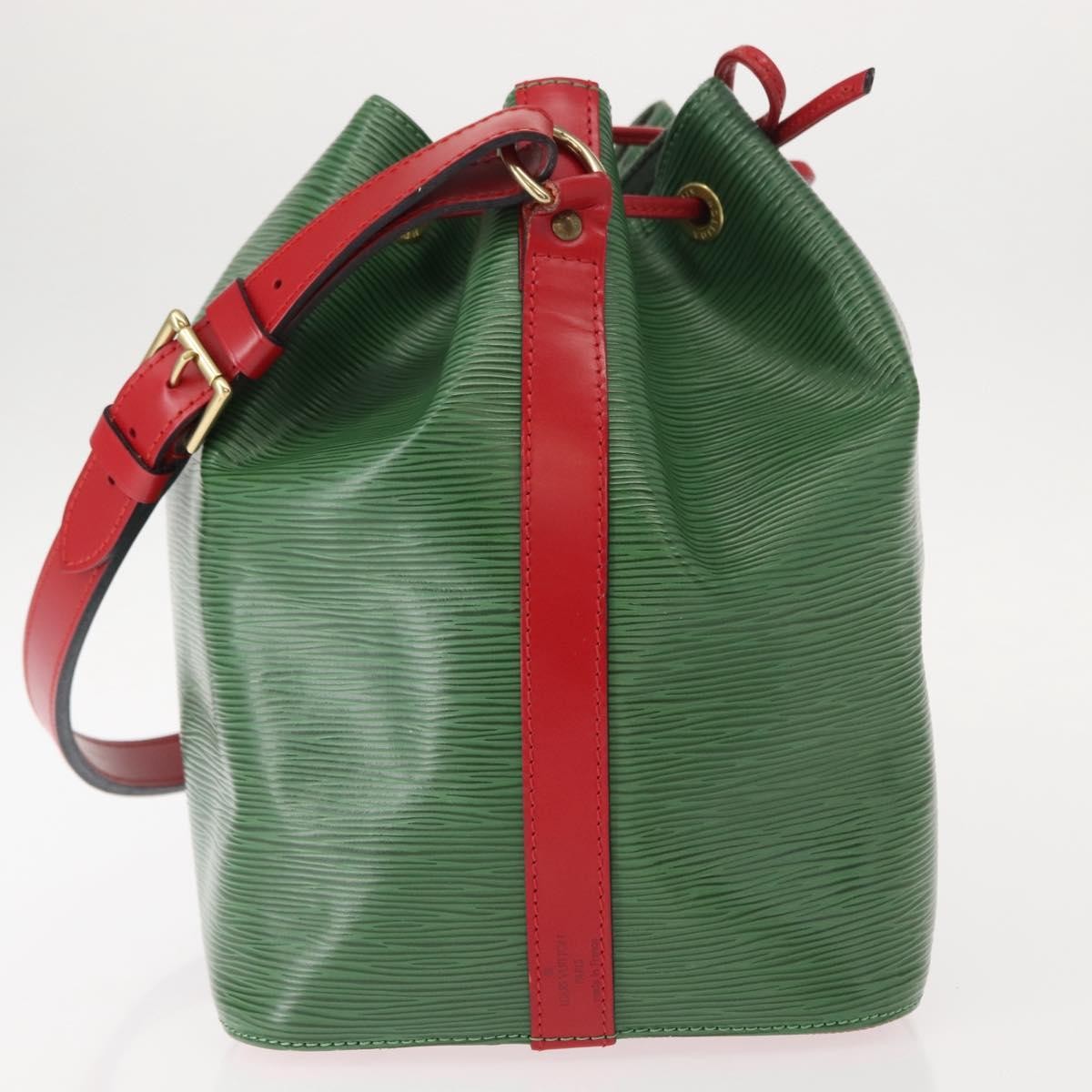 Louis Vuitton Bicolor Petit Noe Handbag Epi Leather, GREEN, LEATHER, Shoulder bag