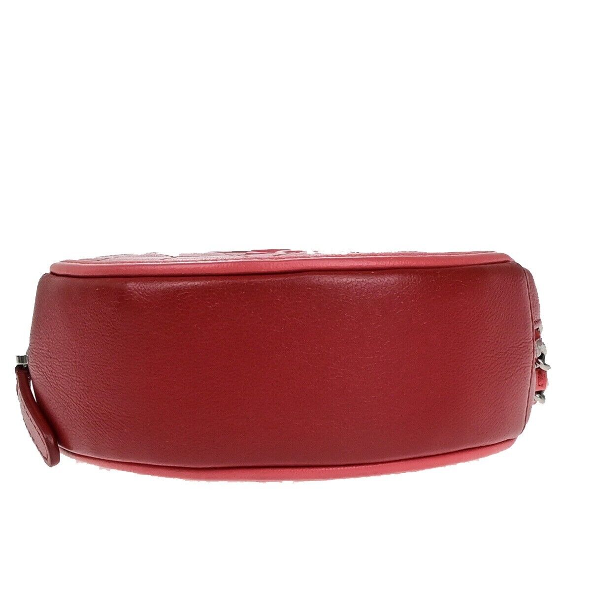 Chanel Pearl Crush Round Clutch with Chain Quilted Lambskin, PINK, LEATHER, Shoulder bag