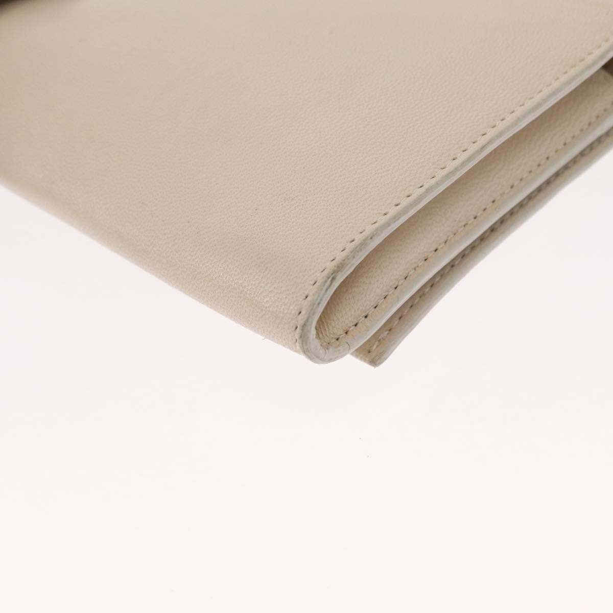 Chloe Chain Flap Crossbody Bag Leather, BEIGE, LEATHER, Shoulder bag