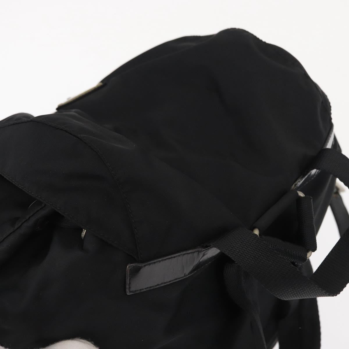 Prada Double Front Pocket Backpack Tessuto, BLACK, NYLON, Backpack