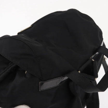 Prada Double Front Pocket Backpack Tessuto, BLACK, NYLON, Backpack