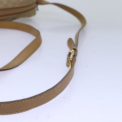 Celine Macadam Shoulder Bag Canvas, BEIGE, CANVAS, Shoulder bag