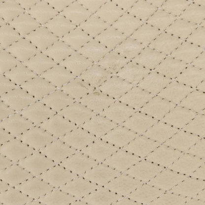 Bally Vintage Chain Shoulder Bag Quilted Leather, ECRU, LEATHER, Shoulder bag