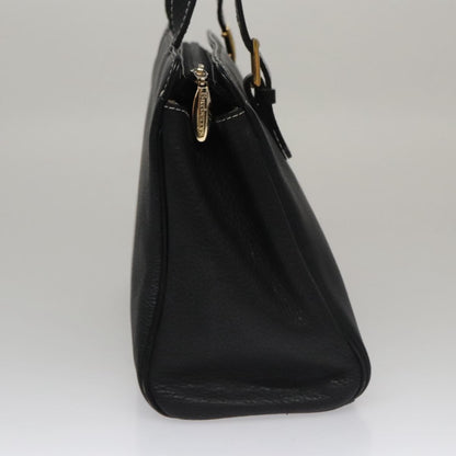 Burberry Vintage Handbag Leather, BLACK, LEATHER, Handbag