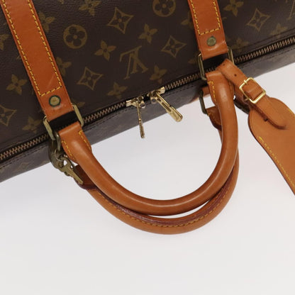 Louis Vuitton Keepall Bag Monogram Canvas, BROWN, CANVAS, Travel bag