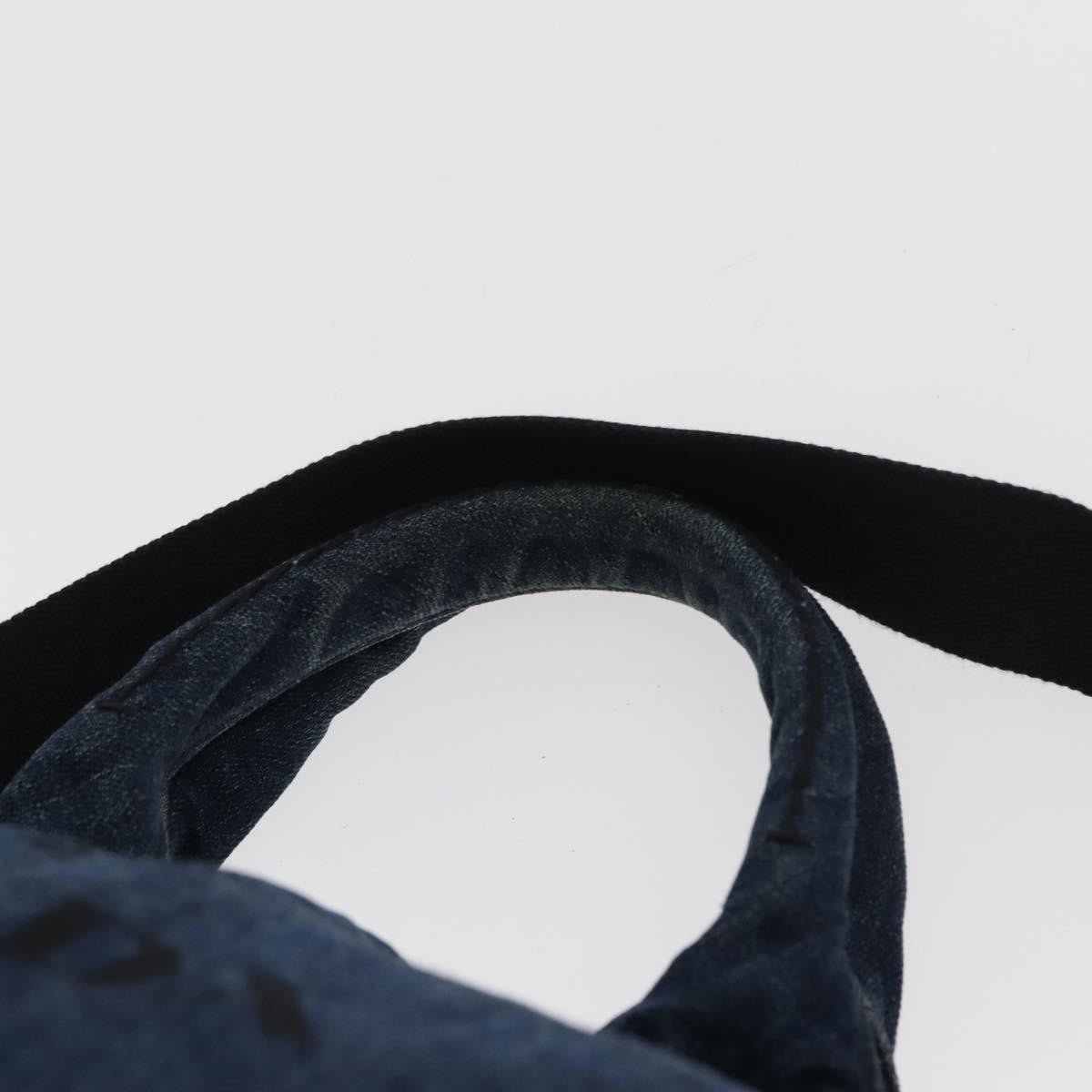 Prada Canapa Open Tote Canvas, BLUE, CANVAS, Tote bag