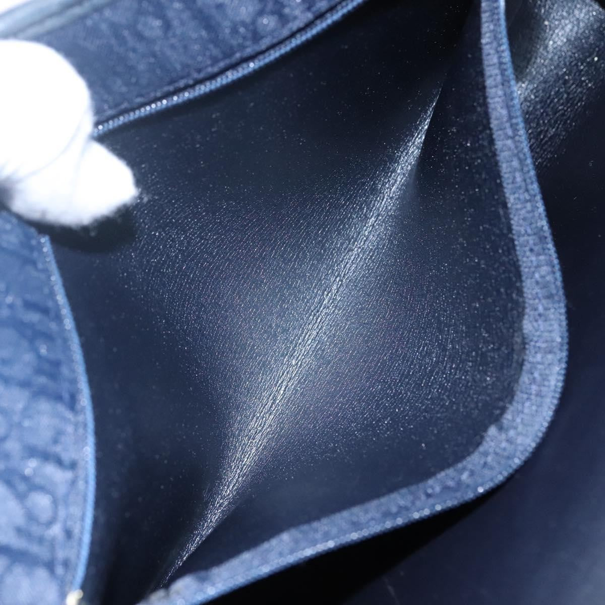 Christian Dior Vintage Trotter Shoulder Bag Canvas, NAVY, CANVAS, Shoulder bag