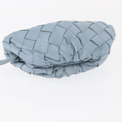Bottega Veneta The Pouch Intrecciato Nappa, BLUE, LEATHER, Clutche & pouche