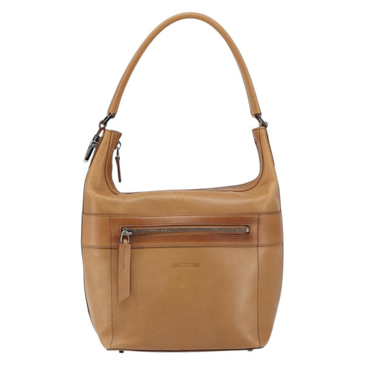 Gucci Vintage Handbag Leather, BROWN, LEATHER, Handbag