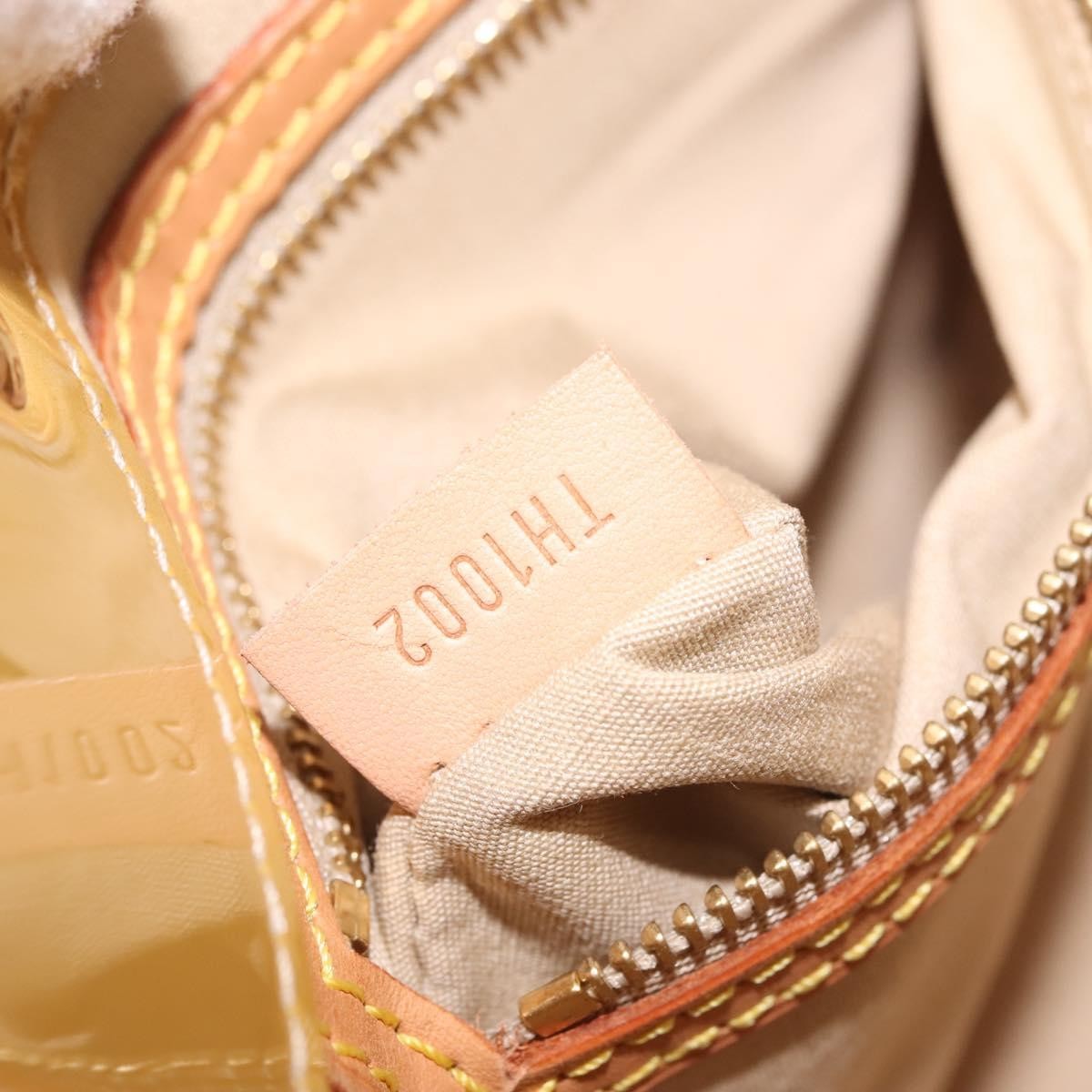 Louis Vuitton Reade Handbag Monogram Vernis, BEIGE, PATENT_LEATHER, Handbag