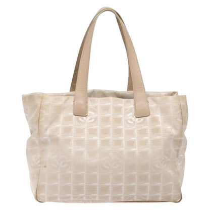 Chanel Travel Line Tote Nylon, BEIGE, NYLON, Travel bag