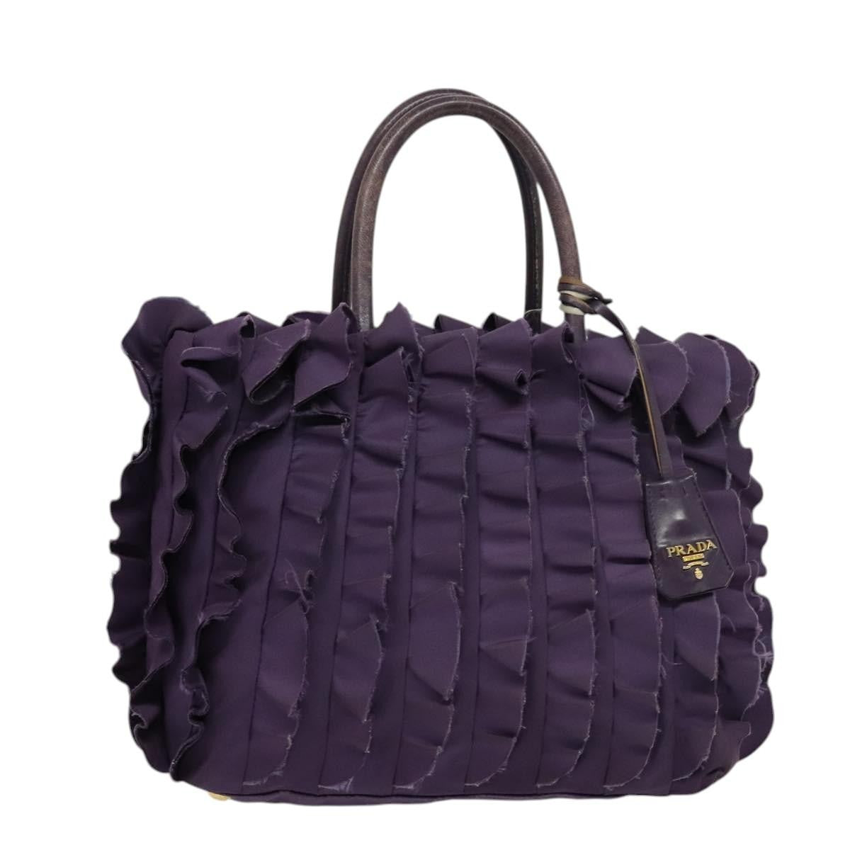 Prada Gaufre Convertible Tote Tessuto, PURPLE, NYLON, Tote bag