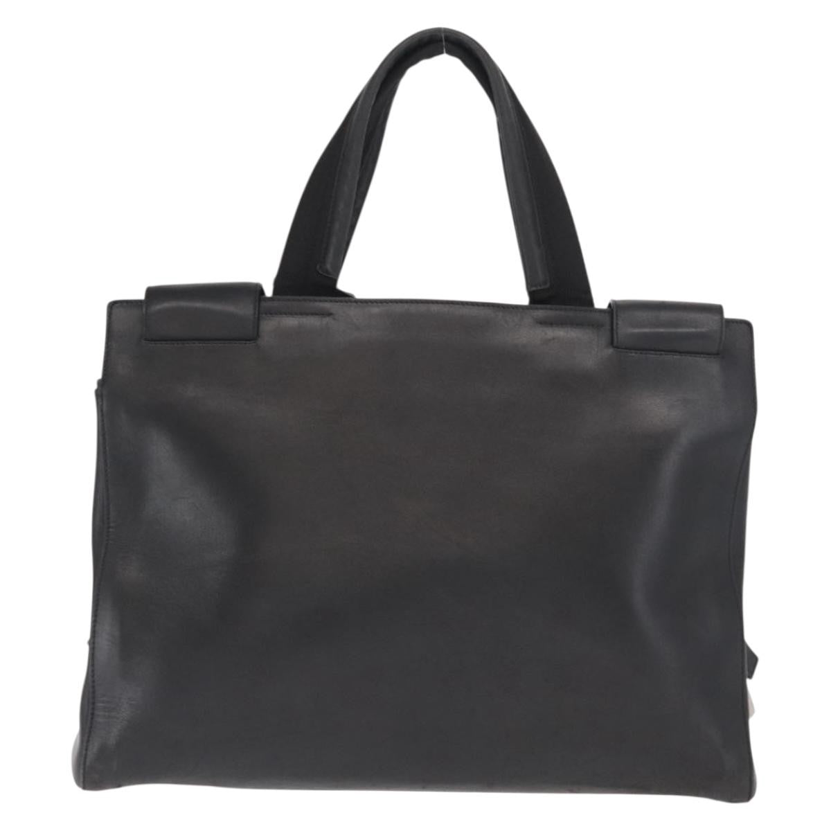 Prada Vintage Briefcase Leather, BLACK, LEATHER, Briefcase