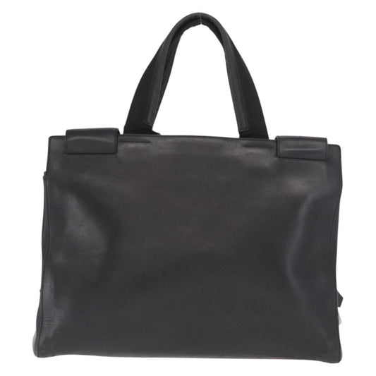 Prada Vintage Briefcase Leather, BLACK, LEATHER, Briefcase
