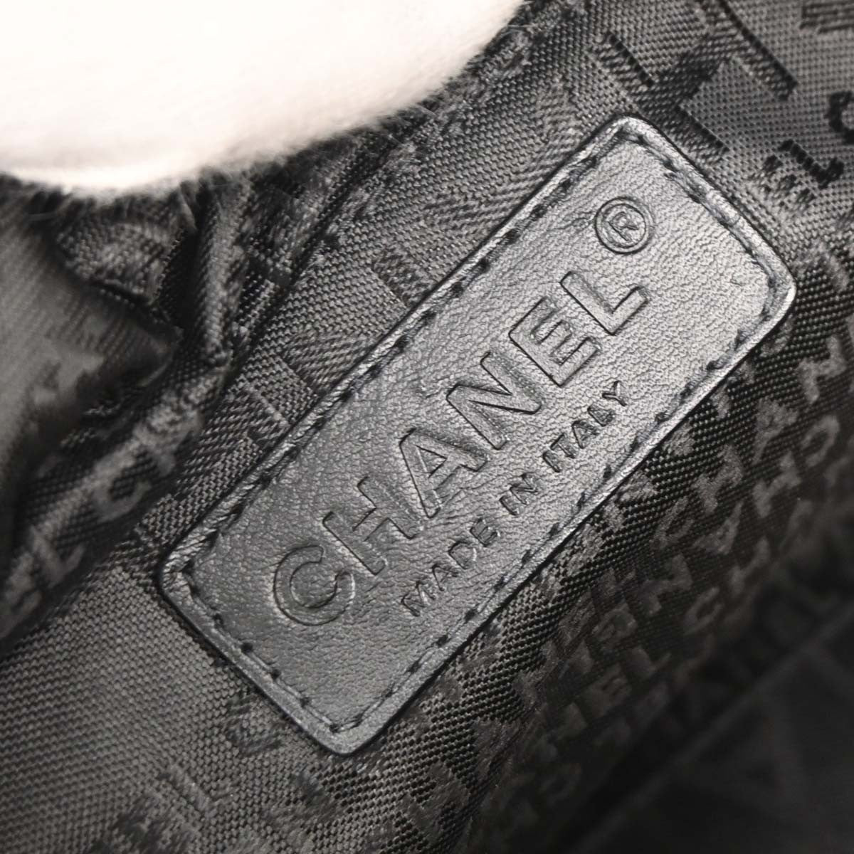 Chanel Square Stitch Shoulder Bag Quilted Caviar, BLACK, LEATHER, Shoulder bag