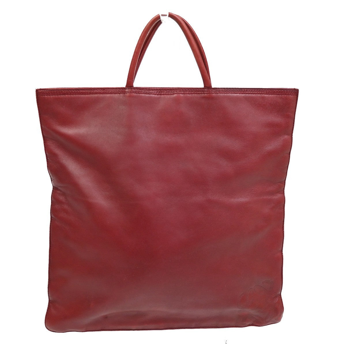 Loewe Vintage Anagram Tote Leather, RED, LEATHER, Tote bag