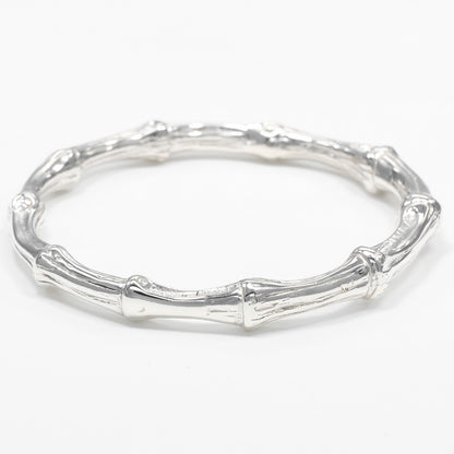 Tiffany & Co. Bamboo Bangle Bracelet Sterling Silver, SILVER, SILVER, Bracelet