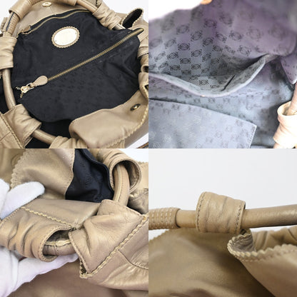 Loewe Anagram Logo Nappa Aire Hand Bag Leather, GOLD, LEATHER, Handbag